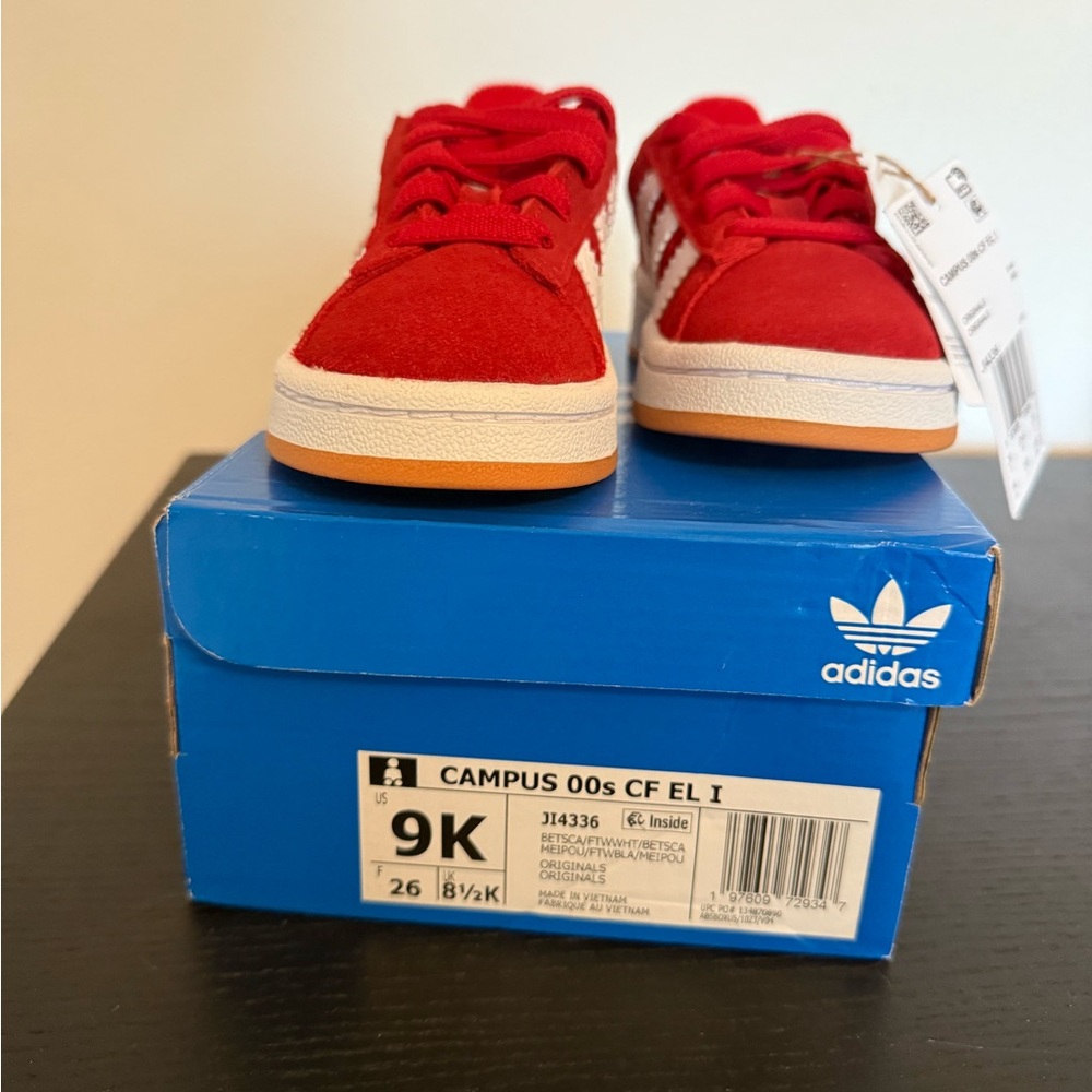 Adidas Kids Campus 00s Red Shoes